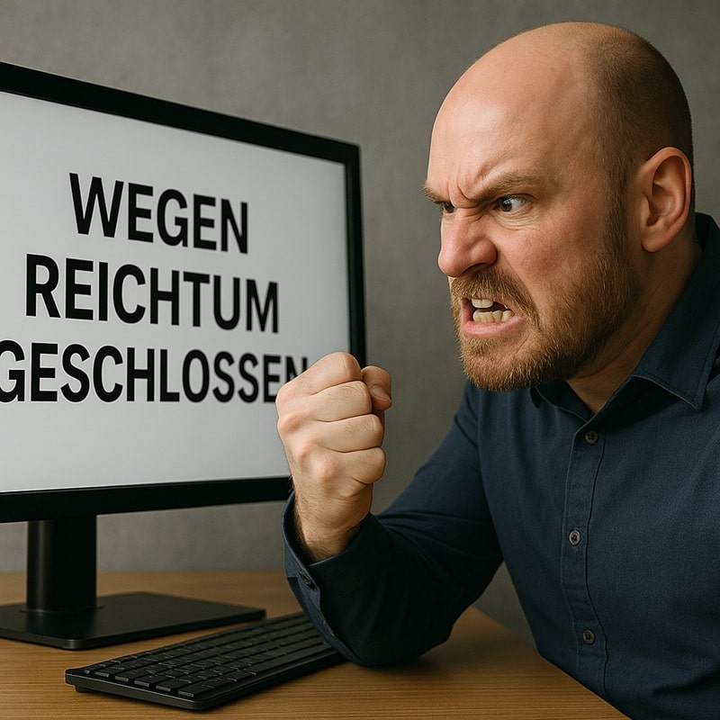 Wegen Reichtum geschlossen